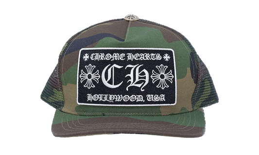 Chrome Hearts CH Hollywood Trucker Hat Camo