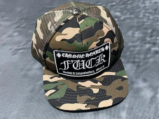 Chrome Hearts Hollywood Trucker Hat – Camo