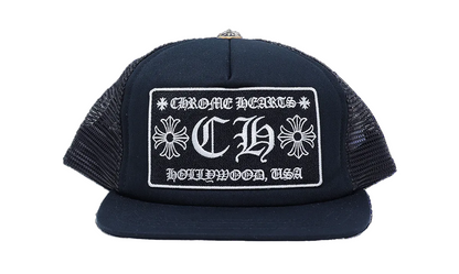 Chrome Hearts CH Hollywood Trucker Hat Black