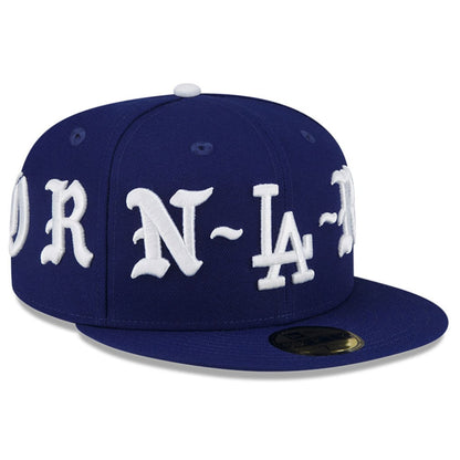 Los Angeles Dodgers New Era Born x Raised Royal Wrap Around 59FIFTY
