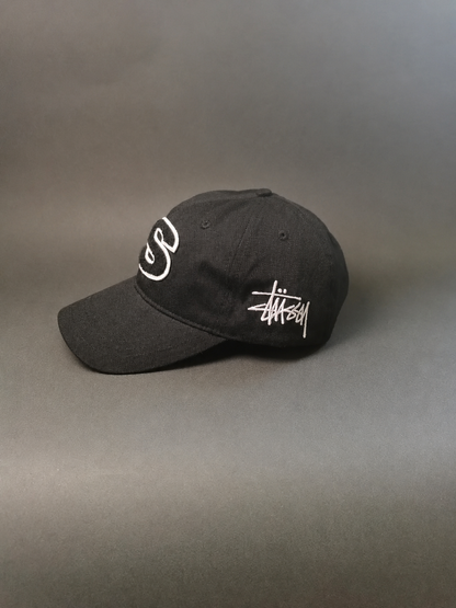 Stüssy Chenille S Low Pro Cap – Black