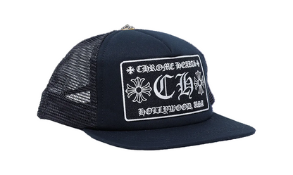 Chrome Hearts CH Hollywood Trucker Hat Black