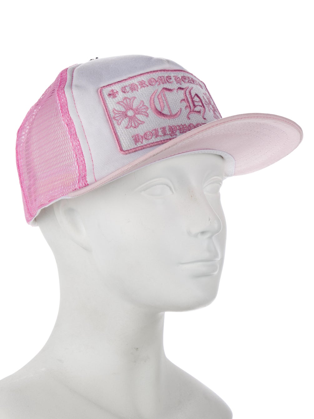 Chrome Hearts Hollywood Trucker Hat Pink & White