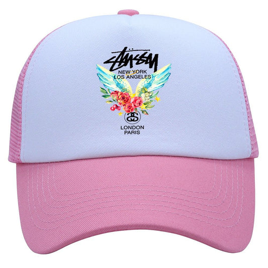 Stüssy Floral Wings Trucker Cap – Pink/White