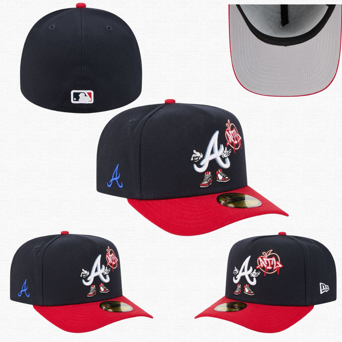 MLB Cartoon Atlanta Braves 59FIFTY A-Frame