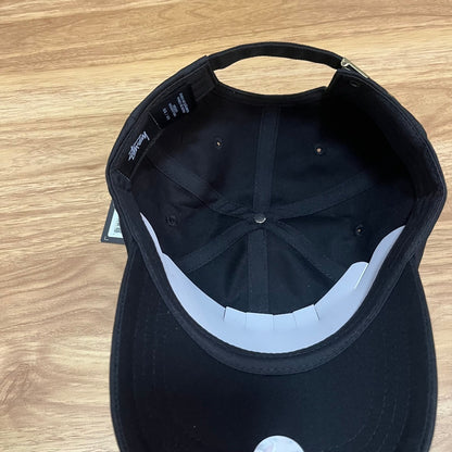 Stüssy 8 Ball Embroidered Black Cap